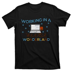 Working In A Winter Wonderland Graphic T-Shirt