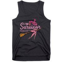 Witch Im A Survivor Halloween Breast Cancer Awareness Tank Top