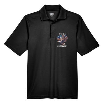 Wtf Is A Kilogram Funny 4th Of July Patriotic Eagle Usa Men's Origin Performance Pique Polo