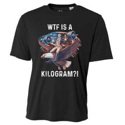 Wtf Is A Kilogram Funny 4th Of July Patriotic Eagle Usa Cooling Performance Crew T-Shirt