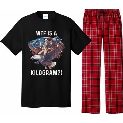 Wtf Is A Kilogram Funny 4th Of July Patriotic Eagle Usa Pajama Set