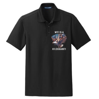 Wtf Is A Kilogram Funny 4th Of July Patriotic Eagle Usa Dry Zone Grid Polo