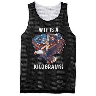 Wtf Is A Kilogram Funny 4th Of July Patriotic Eagle Usa Mesh Reversible Basketball Jersey Tank