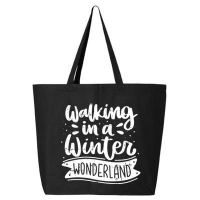 Walking In A Winter Wonderland Christmas Pajama Snow Xmas 25L Jumbo Tote