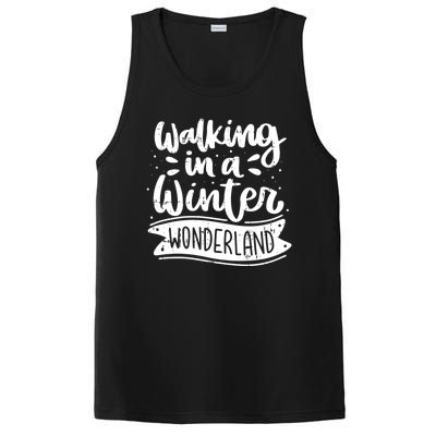 Walking In A Winter Wonderland Christmas Pajama Snow Xmas PosiCharge Competitor Tank