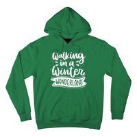 Walking In A Winter Wonderland Christmas Pajama Snow Xmas Hoodie