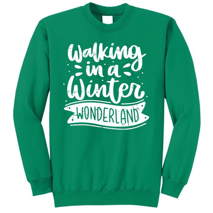 Walking In A Winter Wonderland Christmas Pajama Snow Xmas Sweatshirt