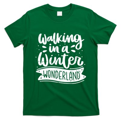 Walking In A Winter Wonderland Christmas Pajama Snow Xmas T-Shirt