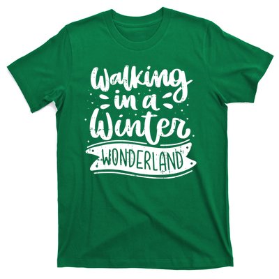 Walking In A Winter Wonderland Christmas Pajama Snow Xmas T-Shirt