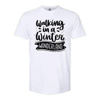 Walking In A Winter Wonderland Christmas Pajama Snow Xmas Softstyle® CVC T-Shirt