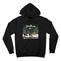 Walking In A Wiener Wonderland Dachshund Trio Tall Hoodie