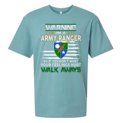 Warning Im A ARMY RANGER So If You Dont Want Your Feelings Hurt Walk Always Sueded Cloud Jersey T-Shirt