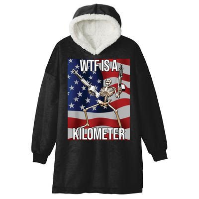 WTF Is A Kilometer Hooded Wearable Blanket