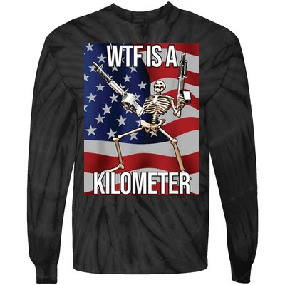 WTF Is A Kilometer Tie-Dye Long Sleeve Shirt
