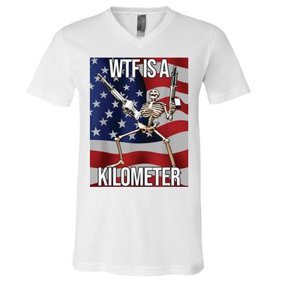 WTF Is A Kilometer V-Neck T-Shirt