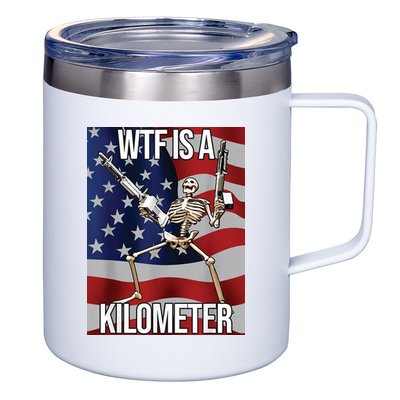 WTF Is A Kilometer 12oz Stainless Steel Coffee Mug