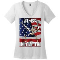 WTF Is A Kilometer Women's V-Neck T-Shirt
