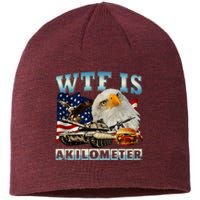 Wtf Is A Kilometer Eagle Badge American Signature Burger Sustainable Beanie