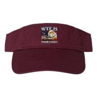 Wtf Is A Kilometer Eagle Badge American Signature Burger Valucap Bio-Washed Visor