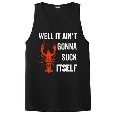 Well It AinT Gonna Suck Itself Crawfish Mardi Gras Gift PosiCharge Competitor Tank