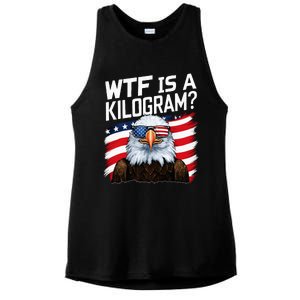 Wtf Is A Kilogram4th Of July Patriotic Eagle Ladies PosiCharge Tri-Blend Wicking Tank