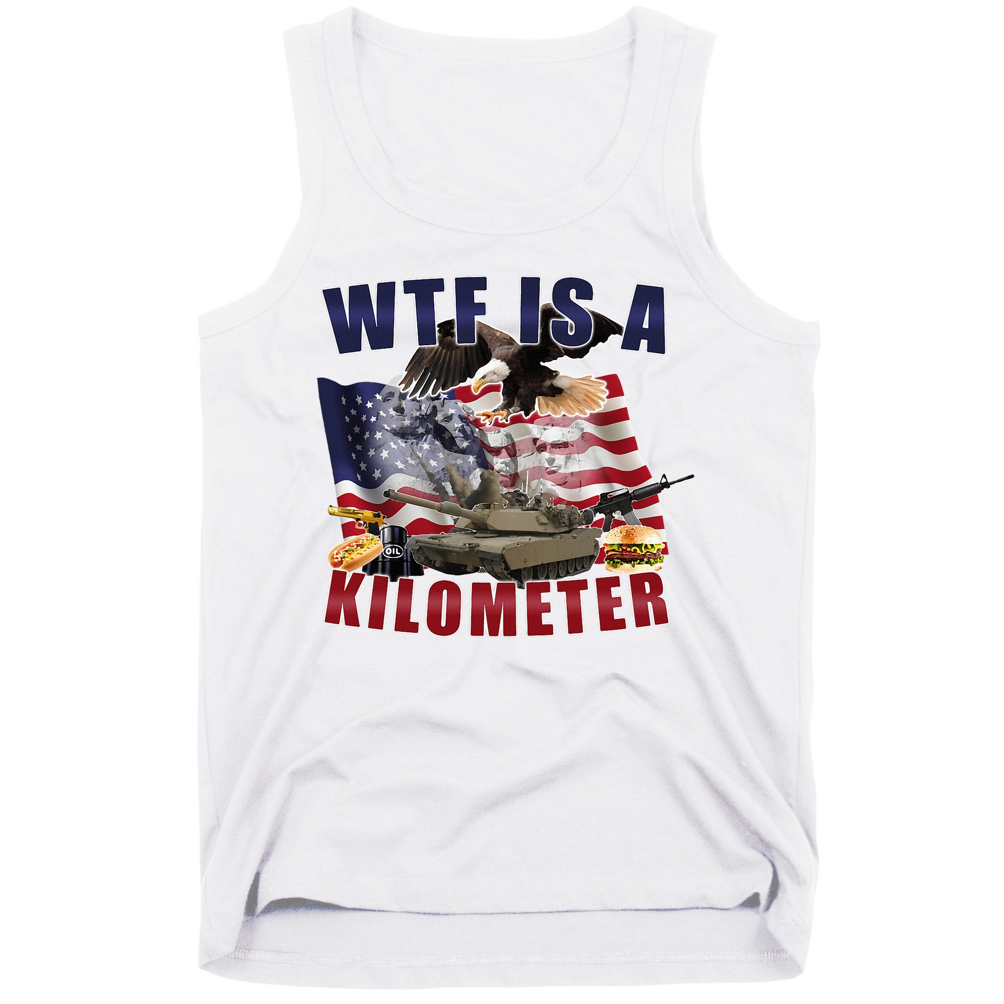 Wtf Is A Kilometer Funny Political Tank Top