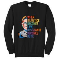 When Injustice Becomes Law Resistance Becomes Duty Rbg Quote Sweatshirt
