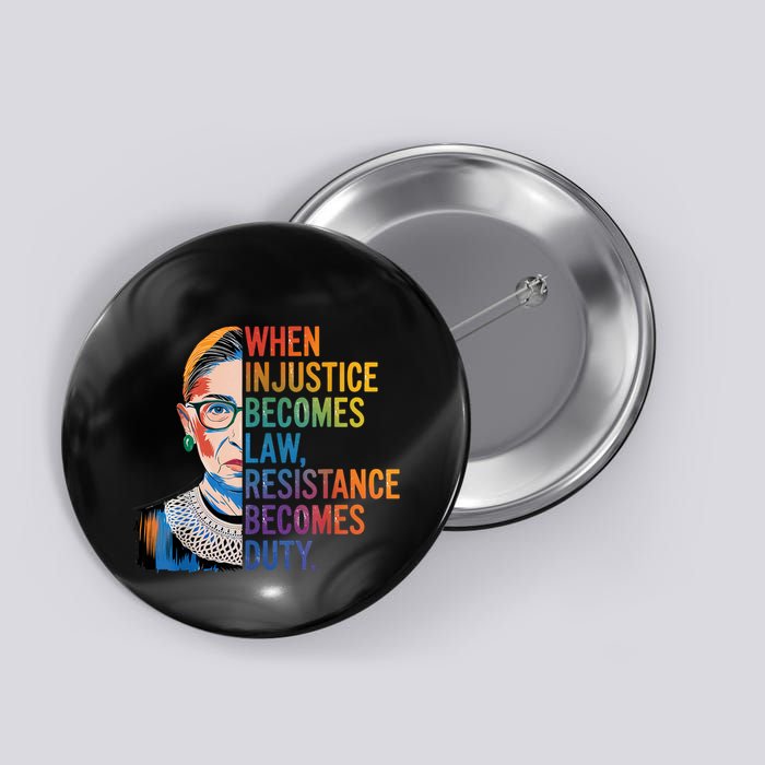 When Injustice Becomes Law Resistance Becomes Duty Rbg Quote Button