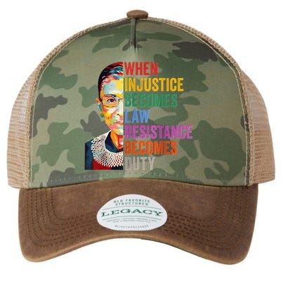 When Injustice Becomes Law Resistance Becomes Duty Legacy Tie Dye Trucker Hat