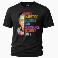 When Injustice Becomes Law Resistance Becomes Duty Cooling Performance Crew T-Shirt