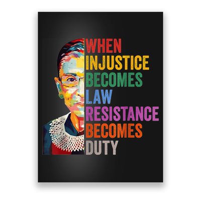 When Injustice Becomes Law Resistance Becomes Duty Poster