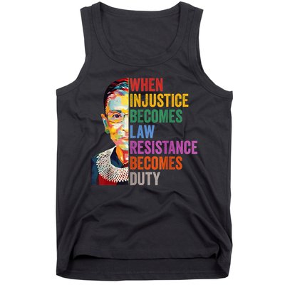 When Injustice Becomes Law Resistance Becomes Duty Tank Top