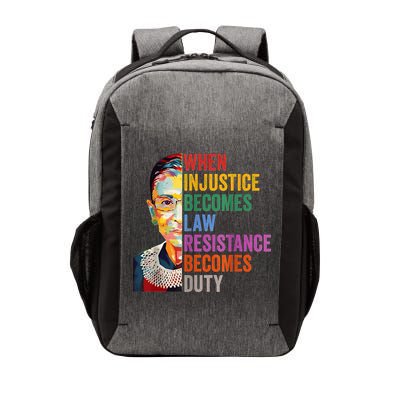 When Injustice Becomes Law Resistance Becomes Duty Vector Backpack