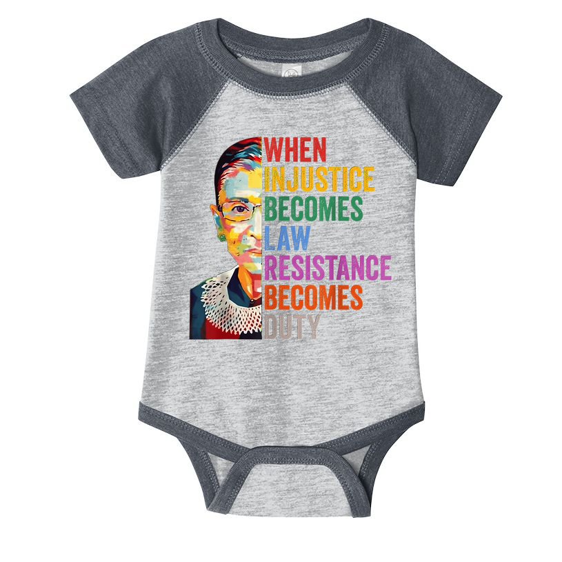 When Injustice Becomes Law Resistance Becomes Duty Infant Baby Jersey Bodysuit