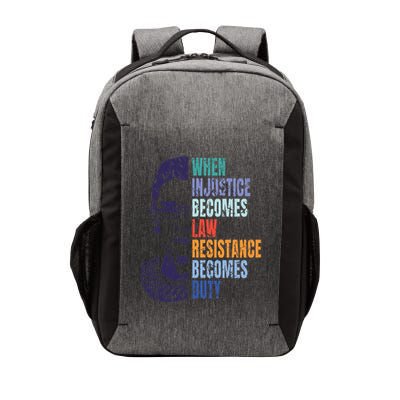 When Injustice Becomes Law Resistance Becomes Duty Rbg Quote Gifts Vector Backpack