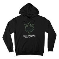 Witch I Brew Nightmares With A Smile Wicked Vampy Fun Tall Hoodie