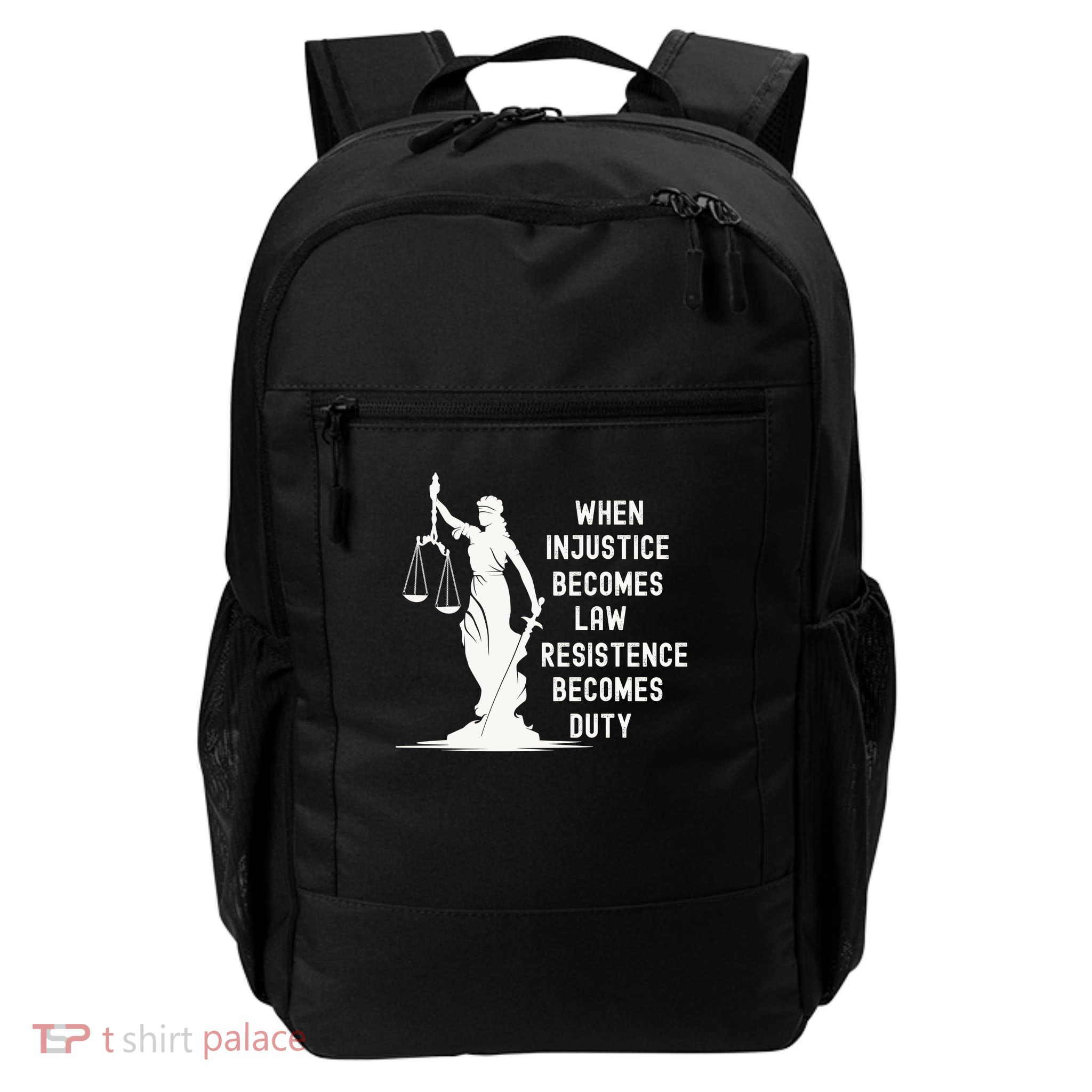 When Injustice Becomes Law Resistance Becomes Duty Democrat Daily Commute Backpack
