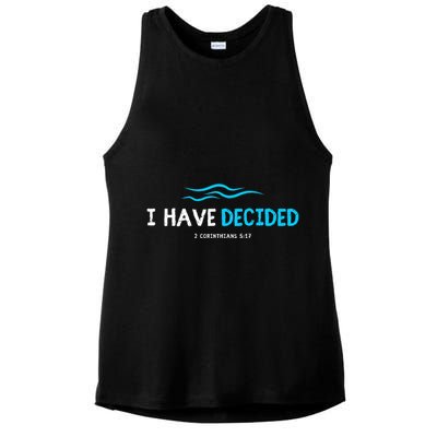 Water Immersion Baptism Baptized Ladies PosiCharge Tri-Blend Wicking Tank
