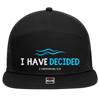 Water Immersion Baptism Baptized 7 Panel Mesh Trucker Snapback Hat