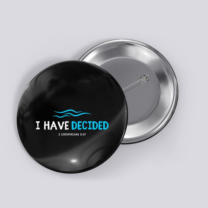 Water Immersion Baptism Baptized Button