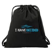 Water Immersion Baptism Baptized Drawstring Bag