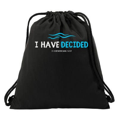 Water Immersion Baptism Baptized Drawstring Bag