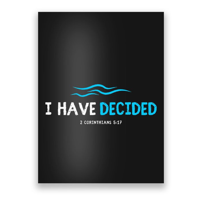 Water Immersion Baptism Baptized Poster