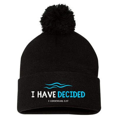 Water Immersion Baptism Baptized Pom Pom 12in Knit Beanie