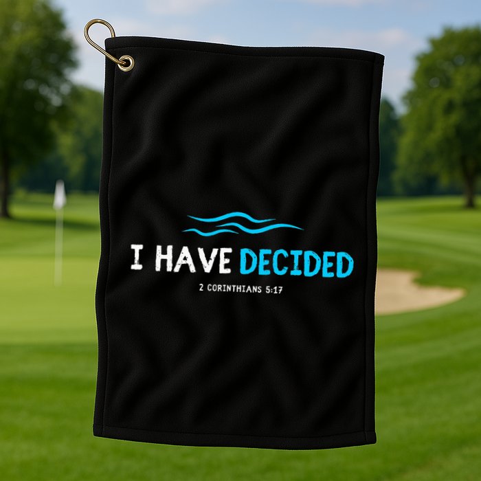 Water Immersion Baptism Baptized Golf Towel