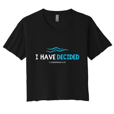 Water Immersion Baptism Baptized Crop Top
