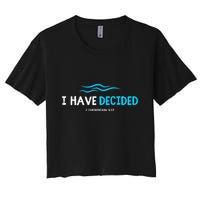 Water Immersion Baptism Baptized Women's Crop Top Tee