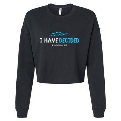 Water Immersion Baptism Baptized Cropped Pullover Crew