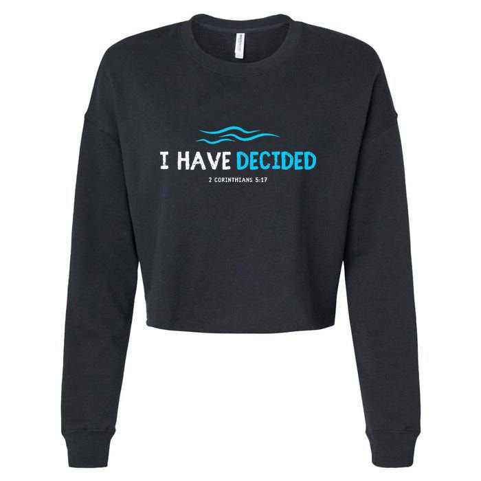 Water Immersion Baptism Baptized Cropped Pullover Crew