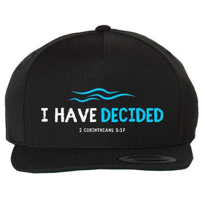 Water Immersion Baptism Baptized Wool Snapback Cap
